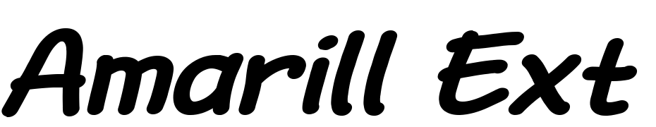 Amarill Ext Bold Italic Yazı tipi ücretsiz indir